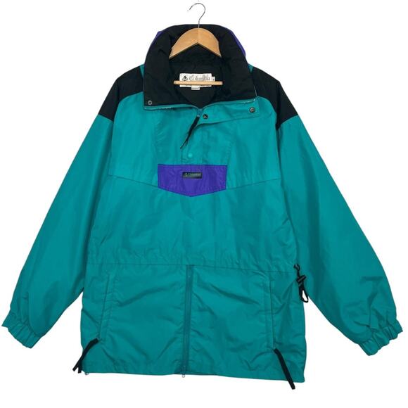 Columbia Other - VTG Columbia Pullover Jacket Mens Medium Nylon Windbreaker Radial Sleeve 90s
